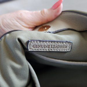 Genuine leather G.I.L.I Roma camo bag